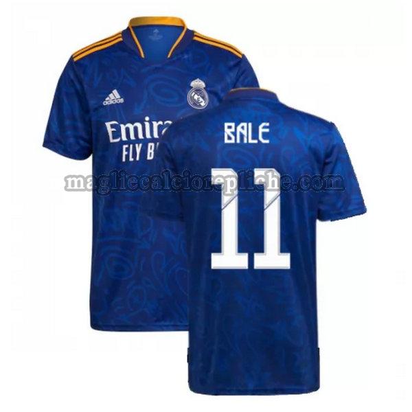 seconda maglie calcio real madrid 2021 2022 bale 11 blu