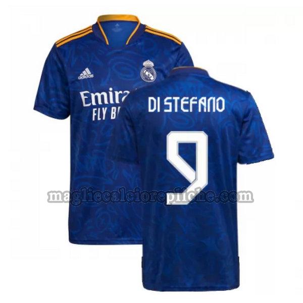 seconda maglie calcio real madrid 2021 2022 di stefano 9 blu