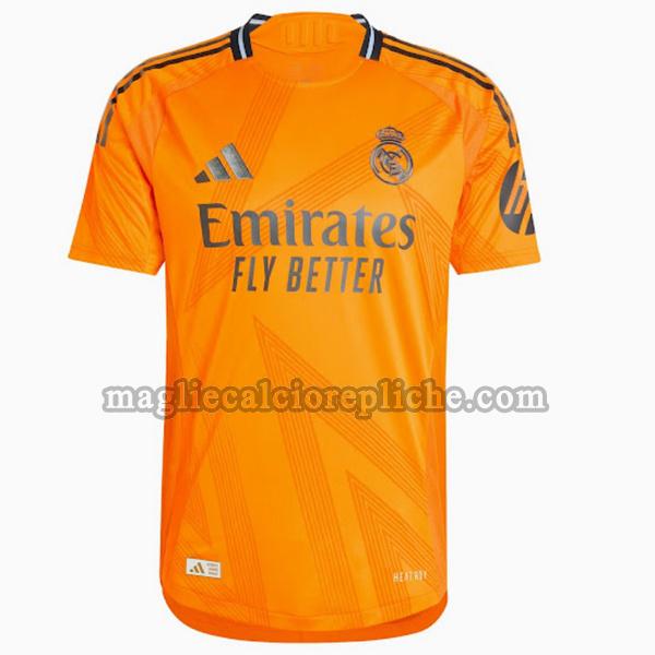 seconda maglie calcio real madrid 2024 2025 thailandia arancione