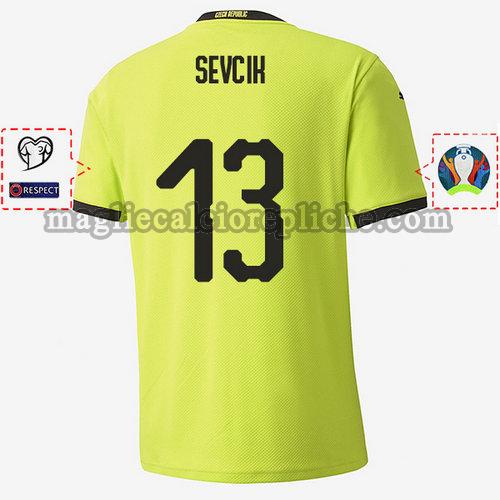 seconda maglie calcio repubblica ceca 2020 petr sevcik 13