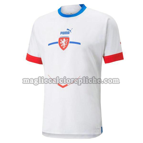 seconda maglie calcio repubblica ceca 2022 thailandia bianco