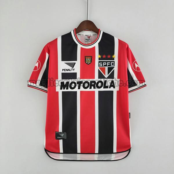 seconda maglie calcio san paolo 2000 rosso nero