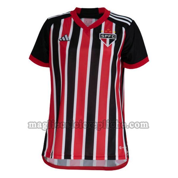 seconda maglie calcio san paolo 2023 2024 thailandia rosso nero