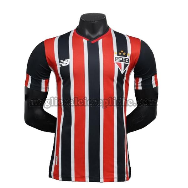 seconda maglie calcio san paolo 2024 2025 player rosso nero