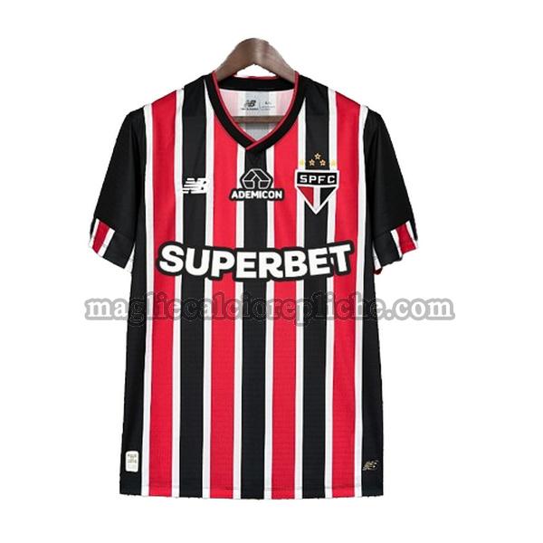 seconda maglie calcio san paolo 2024 2025 thailandia rosso nero