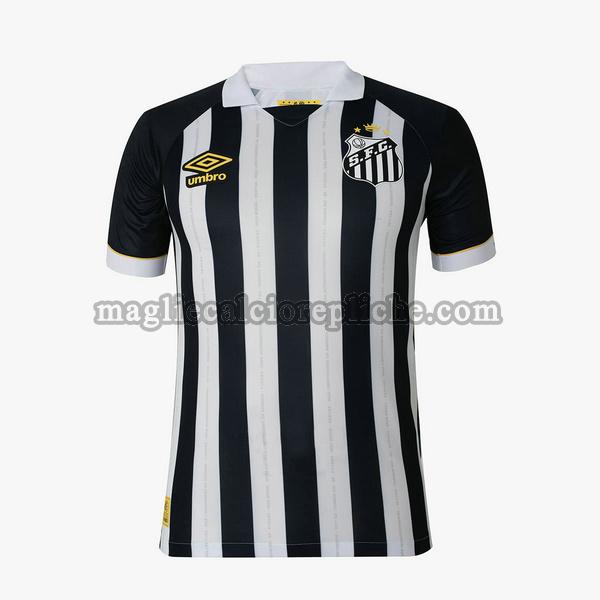 seconda maglie calcio santos 2023 2024 thailandia nero bianco