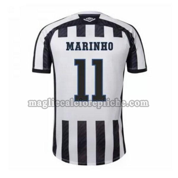 seconda maglie calcio santos fc 2020-2021 marinho 11 nero bianco