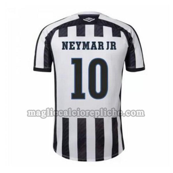 seconda maglie calcio santos fc 2020-2021 neymar jr 10 nero bianco