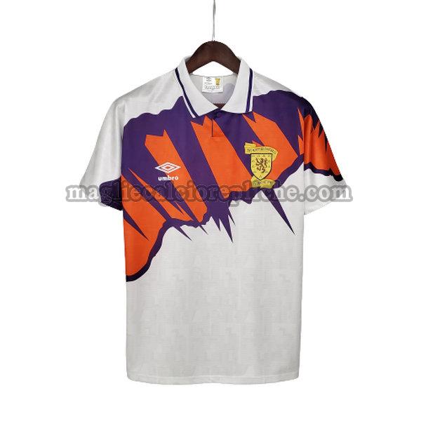 seconda maglie calcio scozia 1991 93 bianco