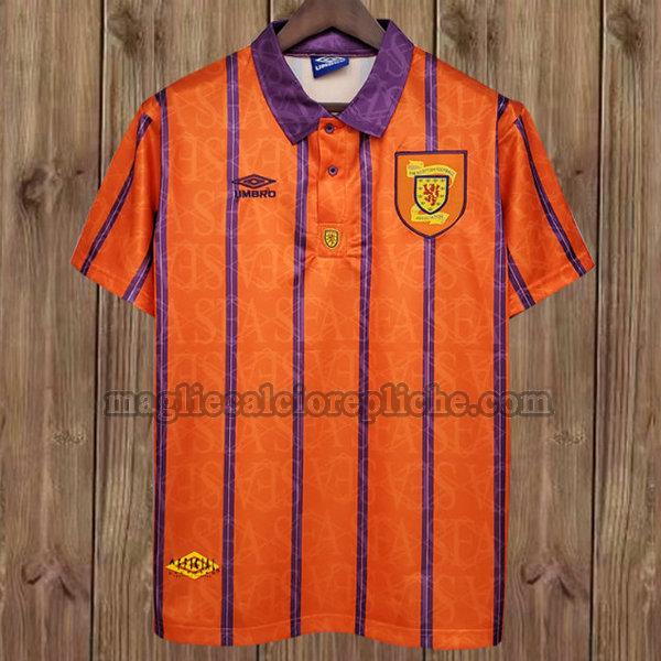 seconda maglie calcio scozia 1993-1994 orange