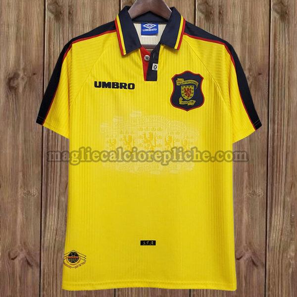 seconda maglie calcio scozia 1996-1998 giallo