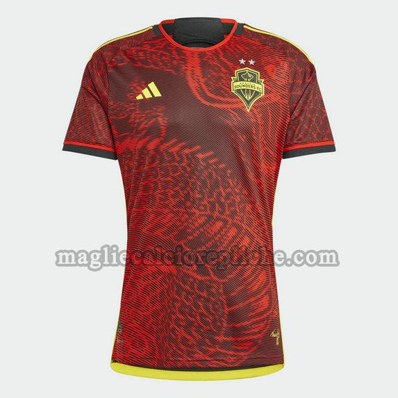 seconda maglie calcio seattle sounders 2023 2024 thailandia rosso