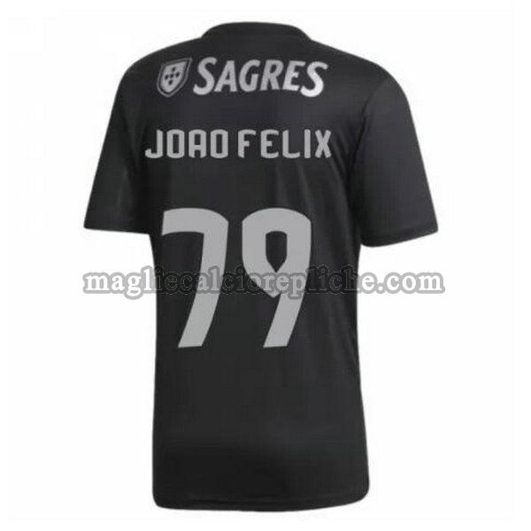 seconda maglie calcio sl benfica 2020-2021 joao felix 79 nero