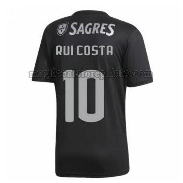 seconda maglie calcio sl benfica 2020-2021 rui costa 10 nero