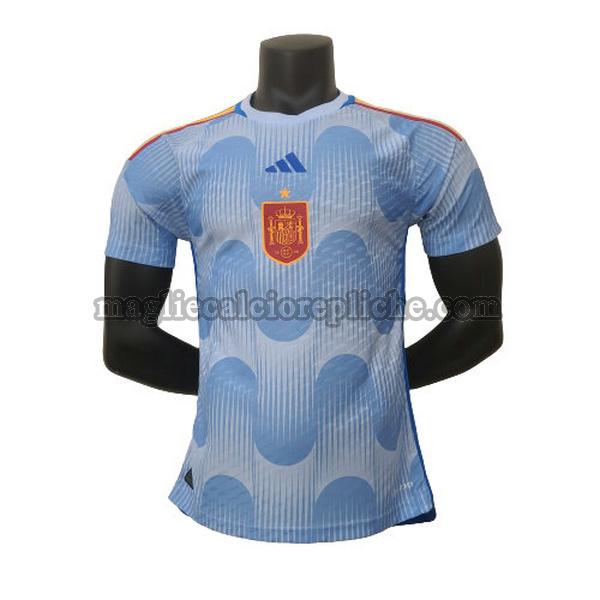 seconda maglie calcio spagna 2022 player blu