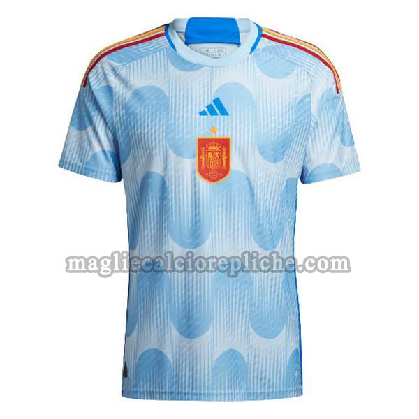 seconda maglie calcio spagna 2022 thailandia blu