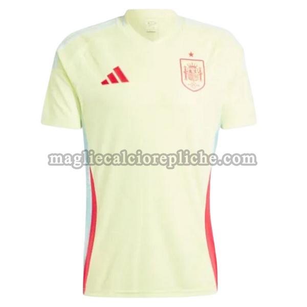 seconda maglie calcio spagna 2024 thailandia giallo