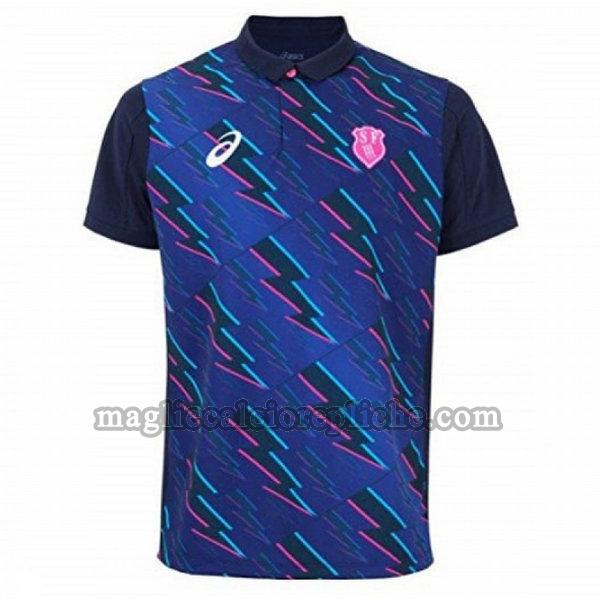 seconda maglie calcio stade francais 2017-2018 blu