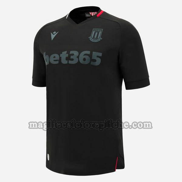 seconda maglie calcio stoke city 2024 2025 thailandia nero