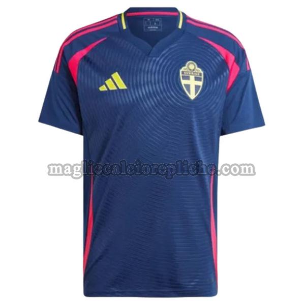 seconda maglie calcio svezia 2024 thailandia blu