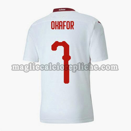 seconda maglie calcio svizzera 2020 noah okafor 7