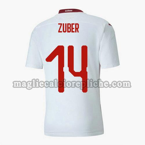 seconda maglie calcio svizzera 2020 steven zuber 14