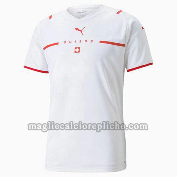 seconda maglie calcio svizzera 2021 2022 thailandia bianco