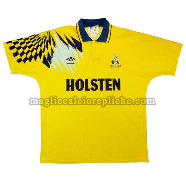 seconda maglie calcio tottenham hotspur 1991-1994 giallo