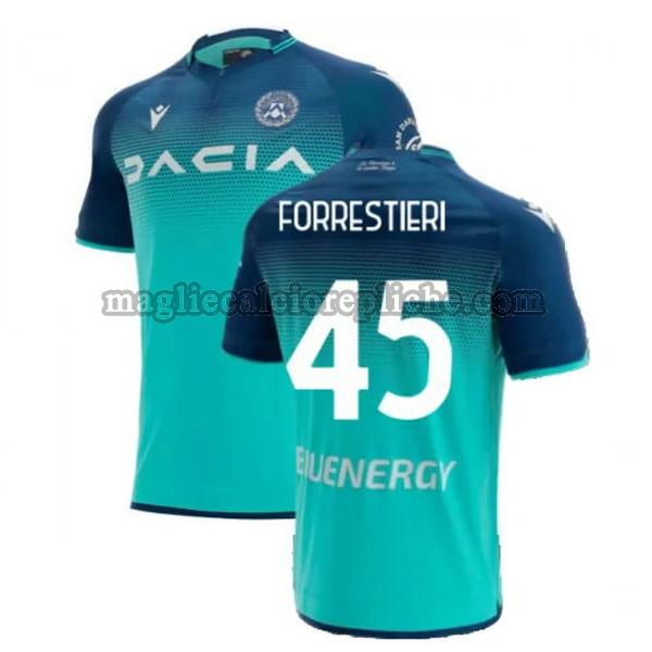 Seconda maglie calcio uomo udinese 2021 2022 forrestieri 45 verde