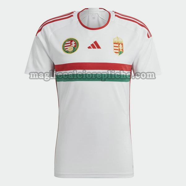 seconda maglie calcio ungheria 2022 thailandia bianco