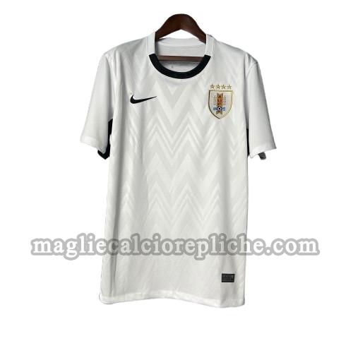 seconda maglie calcio uruguay 2025 thailandia bianco