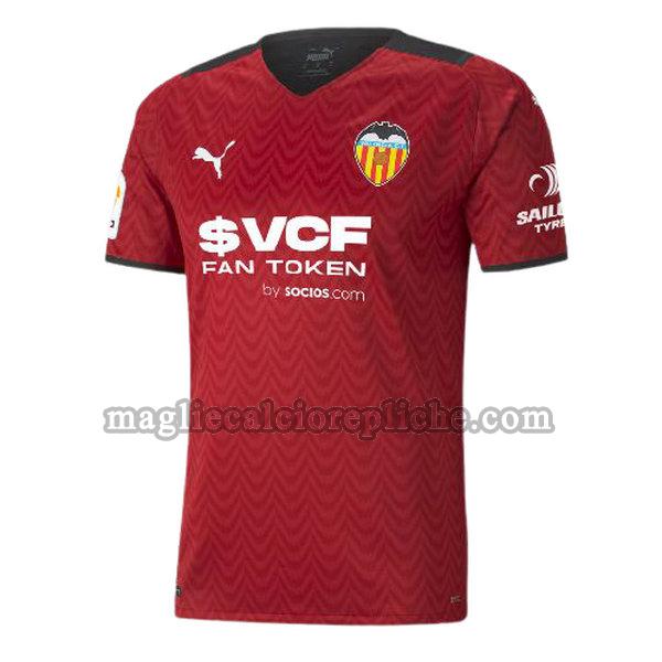 seconda maglie calcio valencia 2021 2022 thailandia rosso