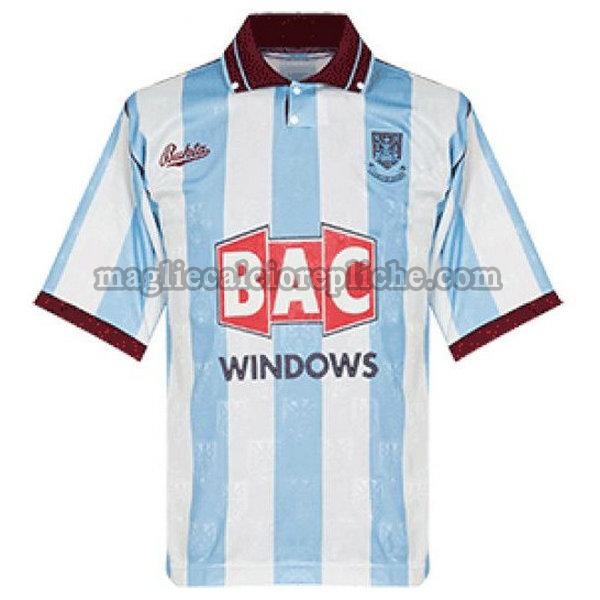 seconda maglie calcio west ham 1991-1992 bianco