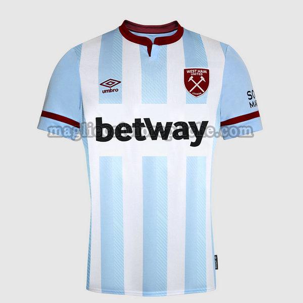 seconda maglie calcio west ham 2021 2022 thailandia blu bianco