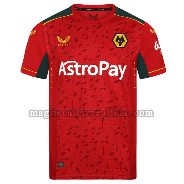 seconda maglie calcio wolverhampton 2023 2024 thailandia rosso