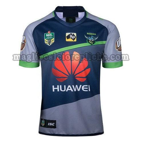 seconda maglie rugby calcio canberra raiders 2018 blu