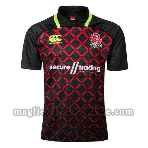 seconda maglie rugby calcio inghilterra 2018-2019 nero