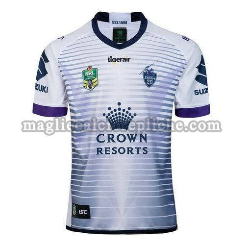 seconda maglie rugby calcio melbourne storm 2018 bianco