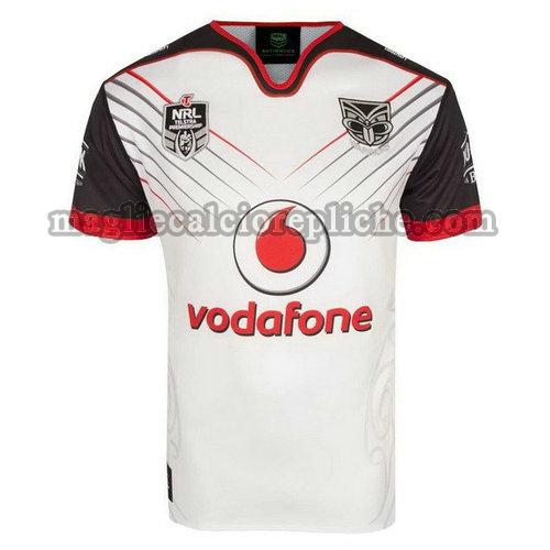 seconda maglie rugby calcio new zealand warriors 2018 bianco