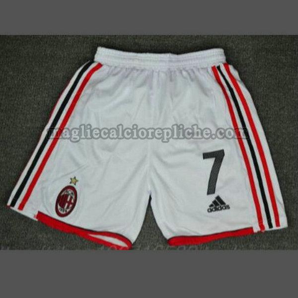 seconda pantaloncini calcio ac milan 2003-2004 bianco