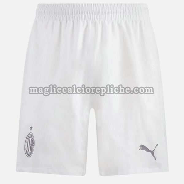 seconda pantaloncini calcio ac milan 2023 2024 bianco