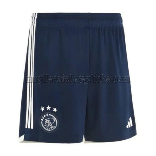 seconda pantaloncini calcio ajax 2023 2024 blu