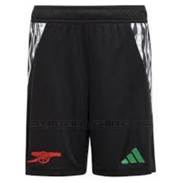 seconda pantaloncini calcio arsenal 2024 2025 nero