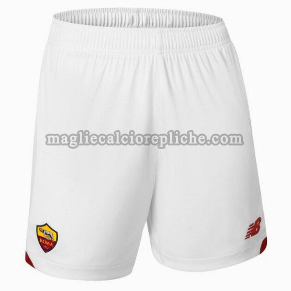 seconda pantaloncini calcio as roma 2021 2022 bianco