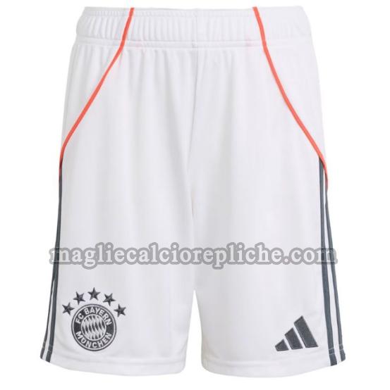seconda pantaloncini calcio bayern münchen 2025 2026 bianco