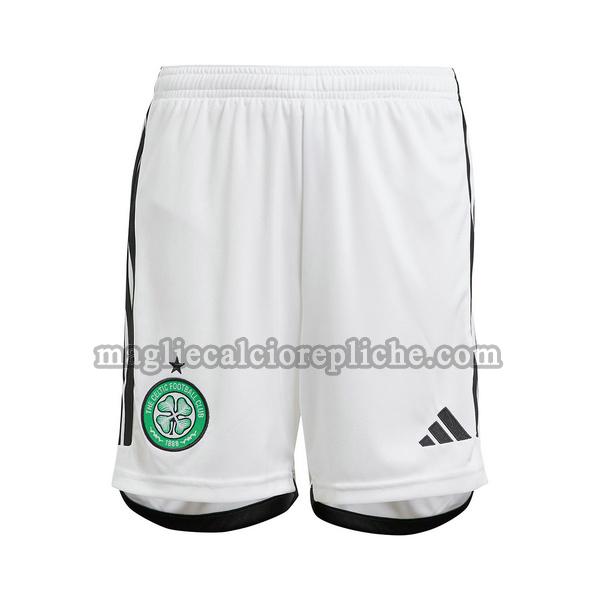 seconda pantaloncini calcio celtic 2023 2024 bianco