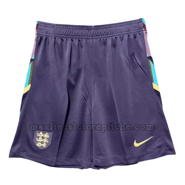 seconda pantaloncini calcio inghilterra 2024 nero