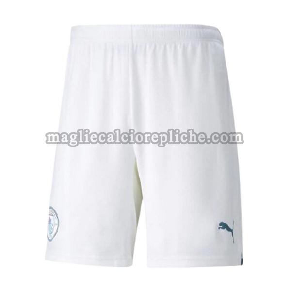 seconda pantaloncini calcio manchester city 2021 2022 bianco