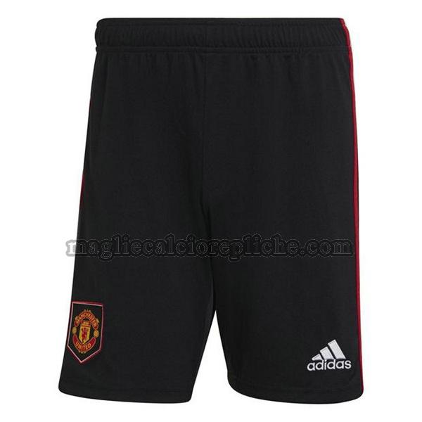 seconda pantaloncini calcio manchester united 2022 2023 bianco