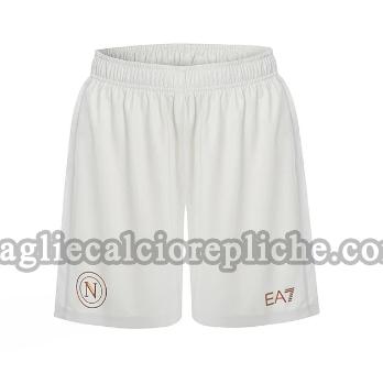 seconda pantaloncini calcio napoli 2025 2026 bianco